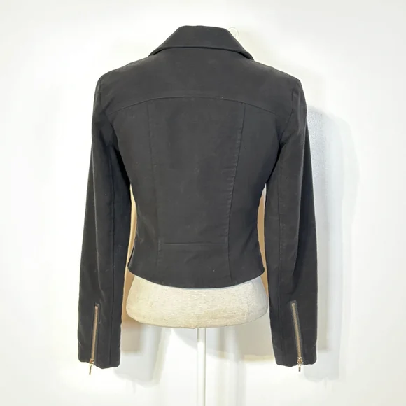 Encircled Black Unmoto Jacket Blazer Women’s Size XS Organic Cotton Zippers - Picture 7 of 15